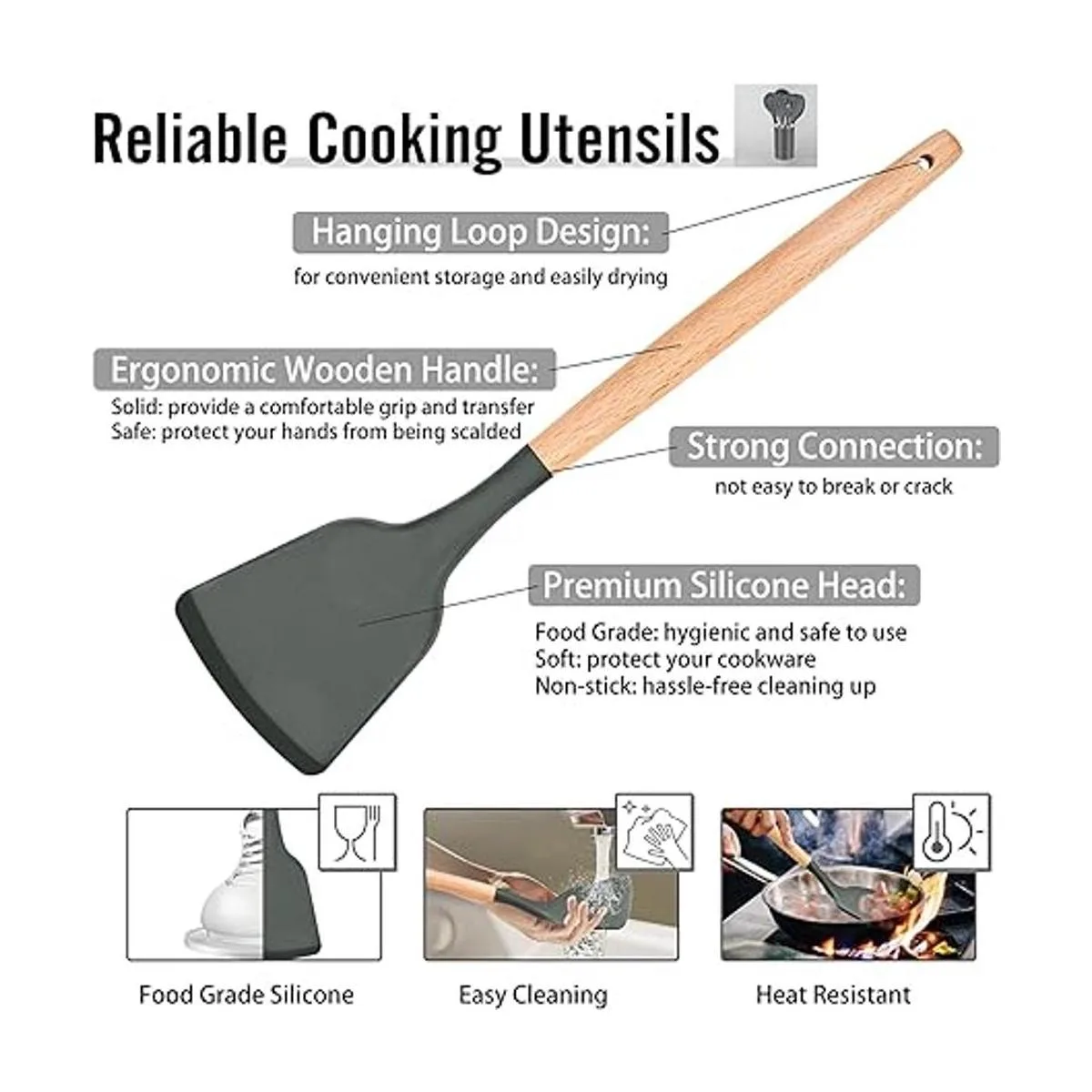 PP CHEF 12 utensilios de cocina para cocina cabezal de_2