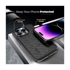 MOTIVE Funda para iPhone 14 Pro Max funda con clip para_3