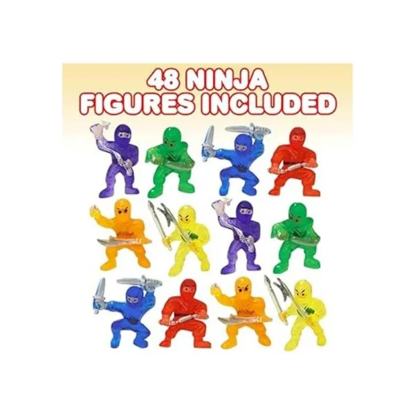 ArtCreativity Mini figuras de ninja paquete de 48_2