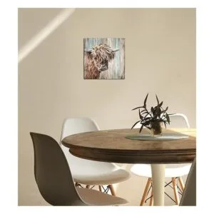 Cuadro de vaca de las tierras altas para decoración de_4