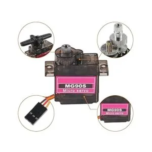Alinan 8 piezas MG90S Servo Micro 180 9G Servo Motor_4