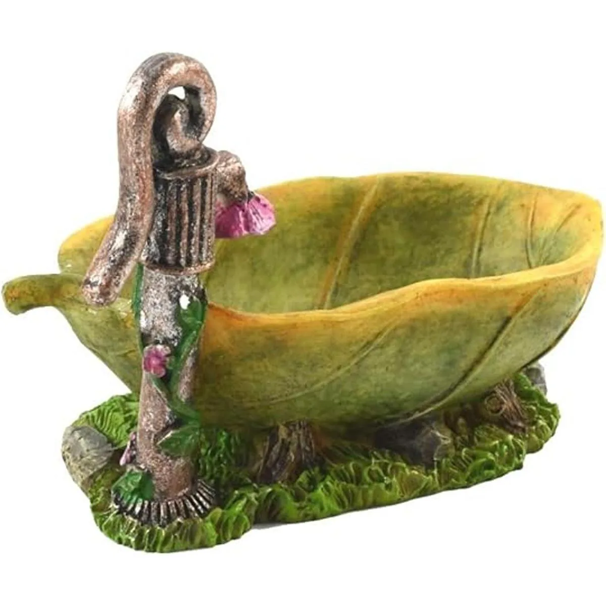 TG LLC forma de hoja al aire libre hada jardín bañera_2