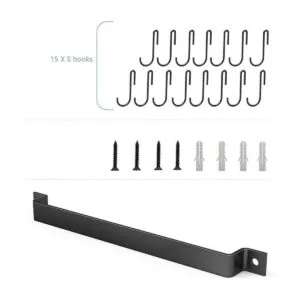 Housolution Riel de cocina con 15 ganchos colgador de_3