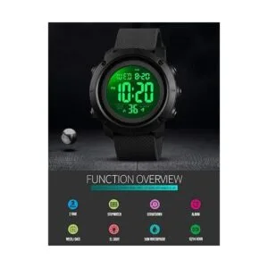 Reloj para niños grandes digital impermeable militar_3