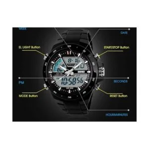 Reloj deportivo analógico digital 50M impermeable para_3