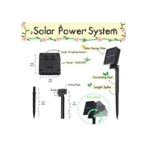 Robkea Mini valla de jardín de hadas de 36 pulgadas y LED_3