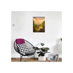 Lienzo decorativo para pared oso pardo para dormitorio_2