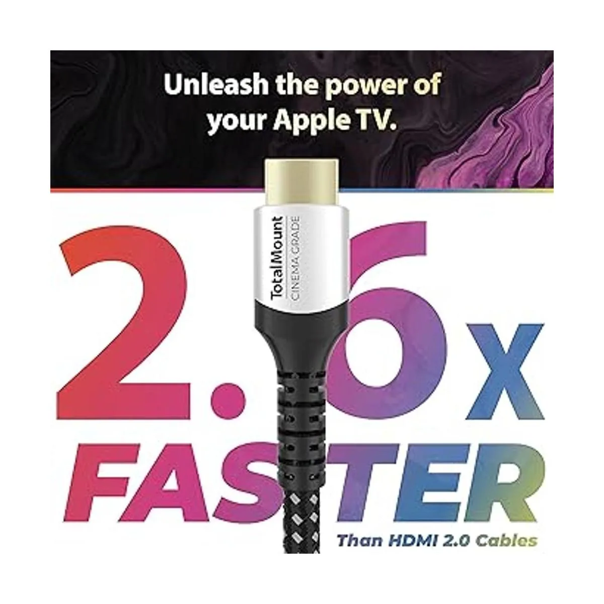 TotalMount Grado de cine Cable HDMI chapado en oro para_2