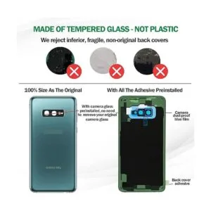 Funda de vidrio trasera para Galaxy S10e con lente de_4