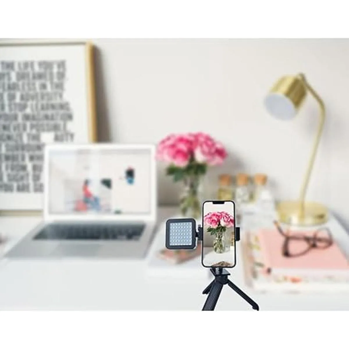 Riqiorod Soporte de trípode para teléfono con control_6