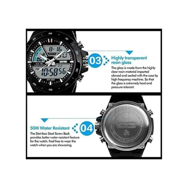 Reloj deportivo analógico digital 50M impermeable para_4