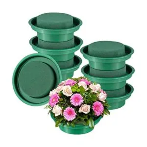 Hahood Paquete de 8 rondas de espuma floral en cuencos_1