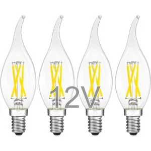 Bombilla LED de bajo voltaje de 12 V 24 V con base E12_1