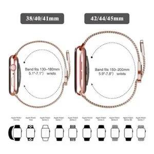 Geoumy Correas magnéticas de metal compatibles con Apple_5
