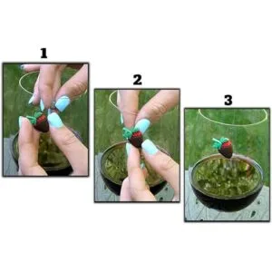 San Valentín Regalo para Ella Vino encantos de vidrio_4