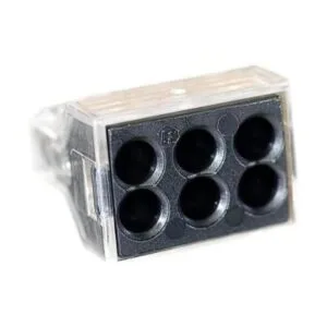 Wago Conector de cable 600 V transparente 6 conductores_1