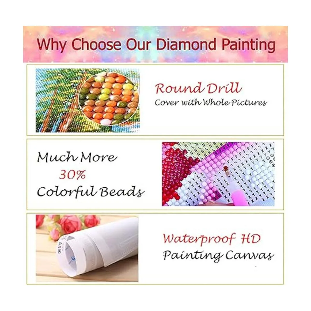 JATOK Kits de pintura de diamante para adultos diseño de_5