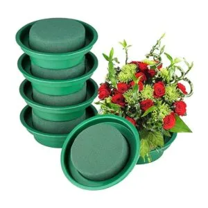 Hahood Paquete de 8 rondas de espuma floral en cuencos_3