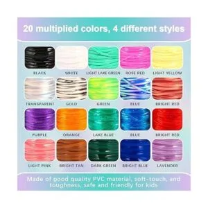 PP OPOUNT Cordón de plástico 20 rollos de cuerda_2