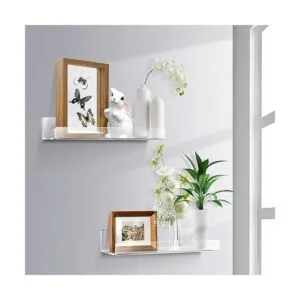 JiePai Estantería de pared flotante de acrílico de 15_5