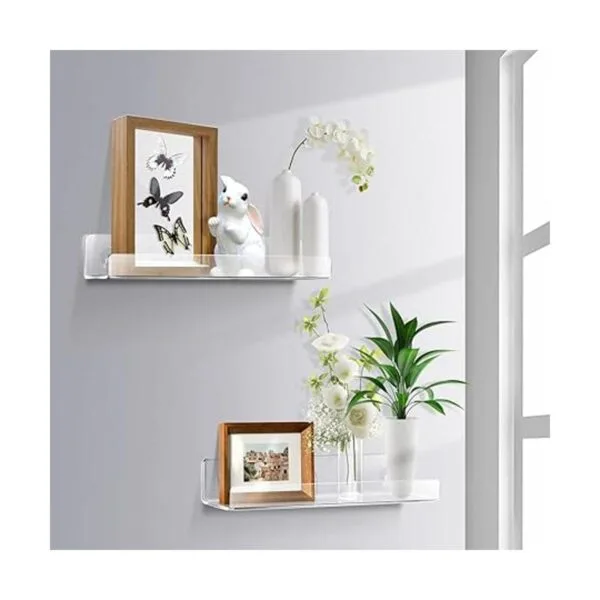 JiePai Estantería de pared flotante de acrílico de 15_5