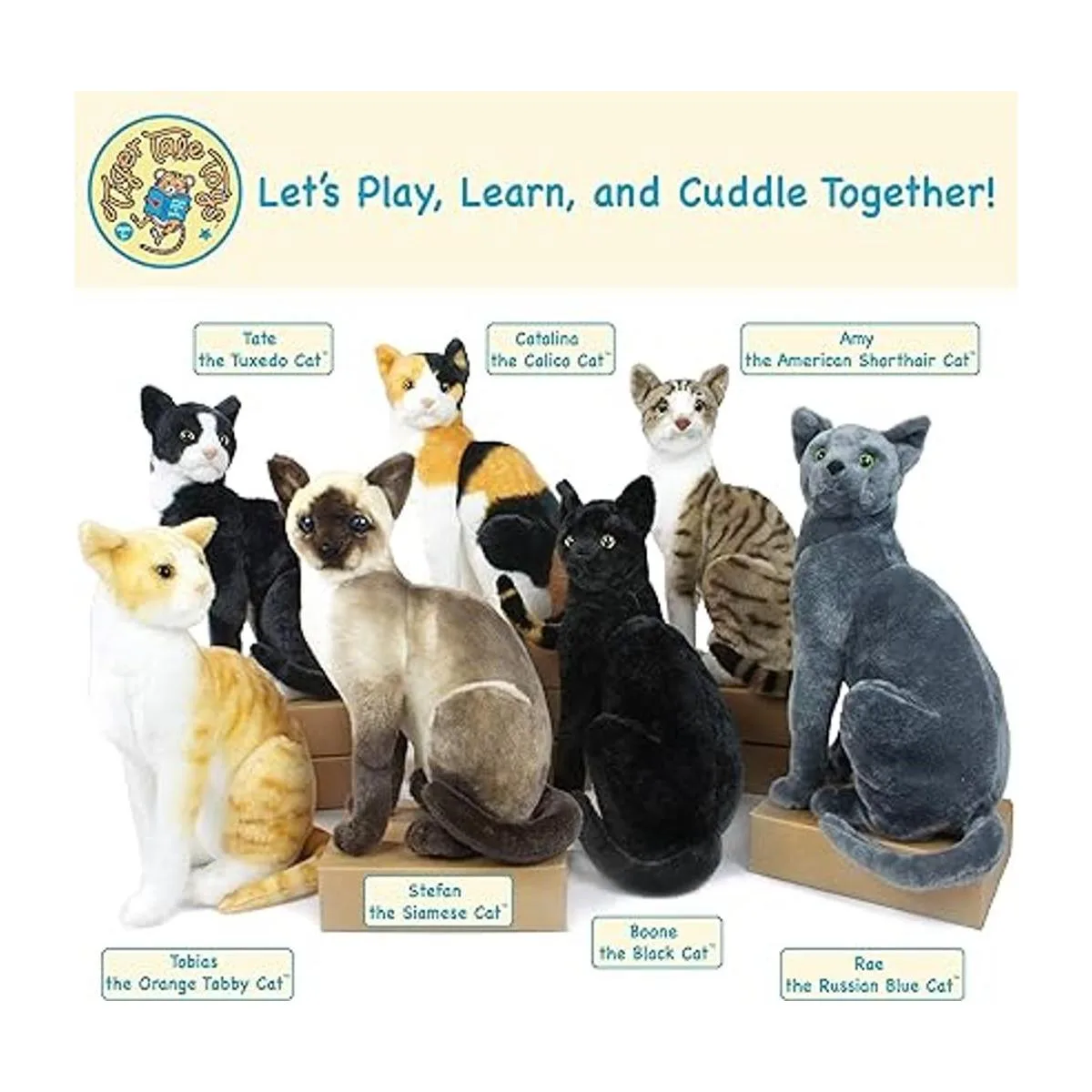 Tiger Tale Toys Rae The Russian Blue Cat Animal de_6