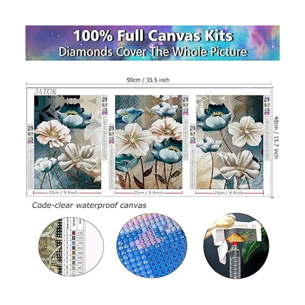 JATOK Kits de pintura de diamante para adultos diseño de_2