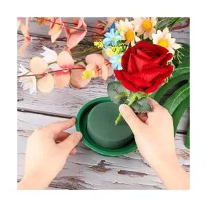 Hahood Paquete de 8 rondas de espuma floral en cuencos_4