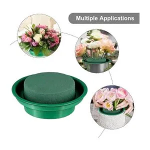 Hahood Paquete de 8 rondas de espuma floral en cuencos_7