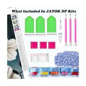 JATOK Kits de pintura de diamante para adultos diseño de_4