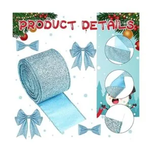 Dilunave 2 rollos de cinta de Navidad de 20 yardas cinta_2