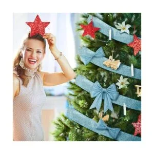 Dilunave 2 rollos de cinta de Navidad de 20 yardas cinta_6