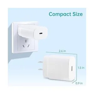 Cargador tipo C cargador de pared USB C de 25 W bloque_6