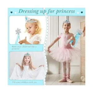 HyDren 20 tiaras y coronas plateadas de copo de nieve_6