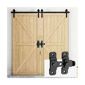 Cerradura de puerta corrediza de granero pestillos de_3