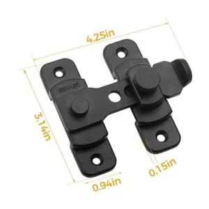 Cerradura de puerta corrediza de granero pestillos de_5