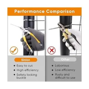 Sinlon Bridas de metal resistentes con cortador de lazo_4