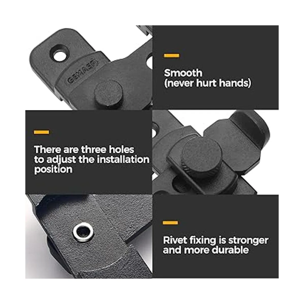 Cerradura de puerta corrediza de granero pestillos de_4