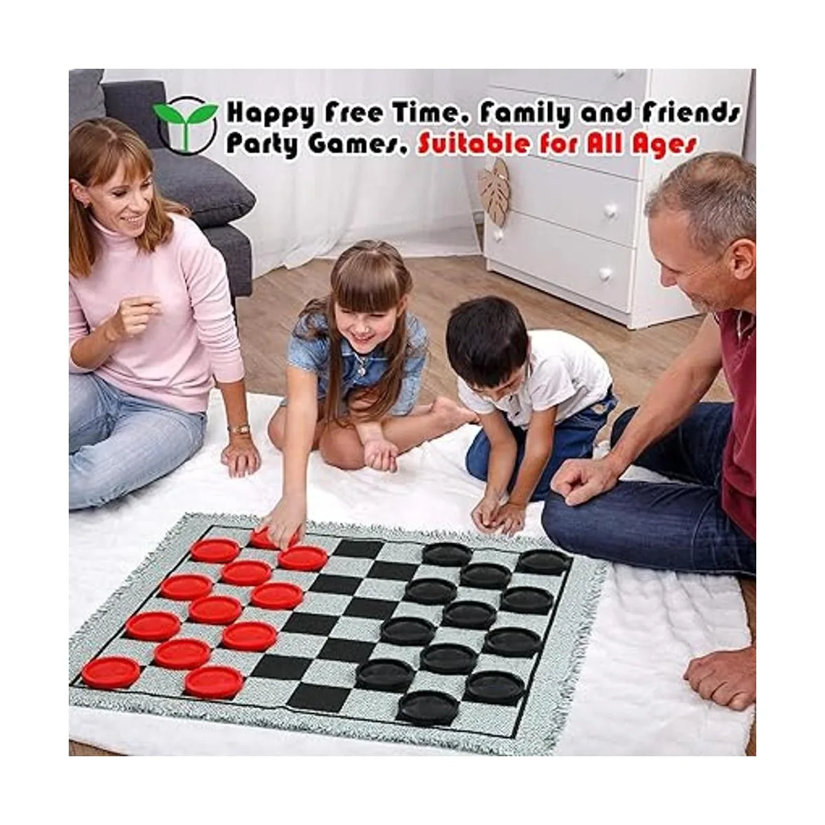 Juego de mesa de cuadros gigantes 3 en 1 Tic Tac Toe_2