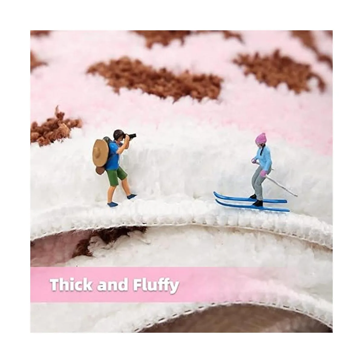 Panstar Lindo tapete de baño de leopardo rosa para baño_5