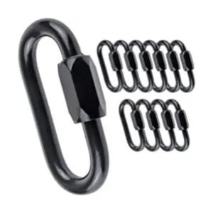 IEBUOBO Mosquetón ovalado de acero inoxidable de 0.2 in_1