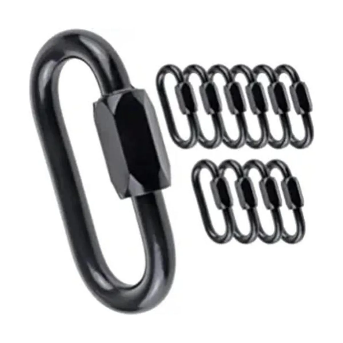 IEBUOBO Mosquetón ovalado de acero inoxidable de 0.2 in_1