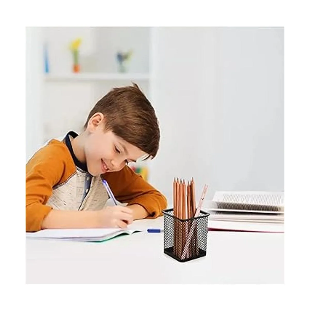 Nicunom Paquete de 12 soportes de metal cuadrados de malla_3