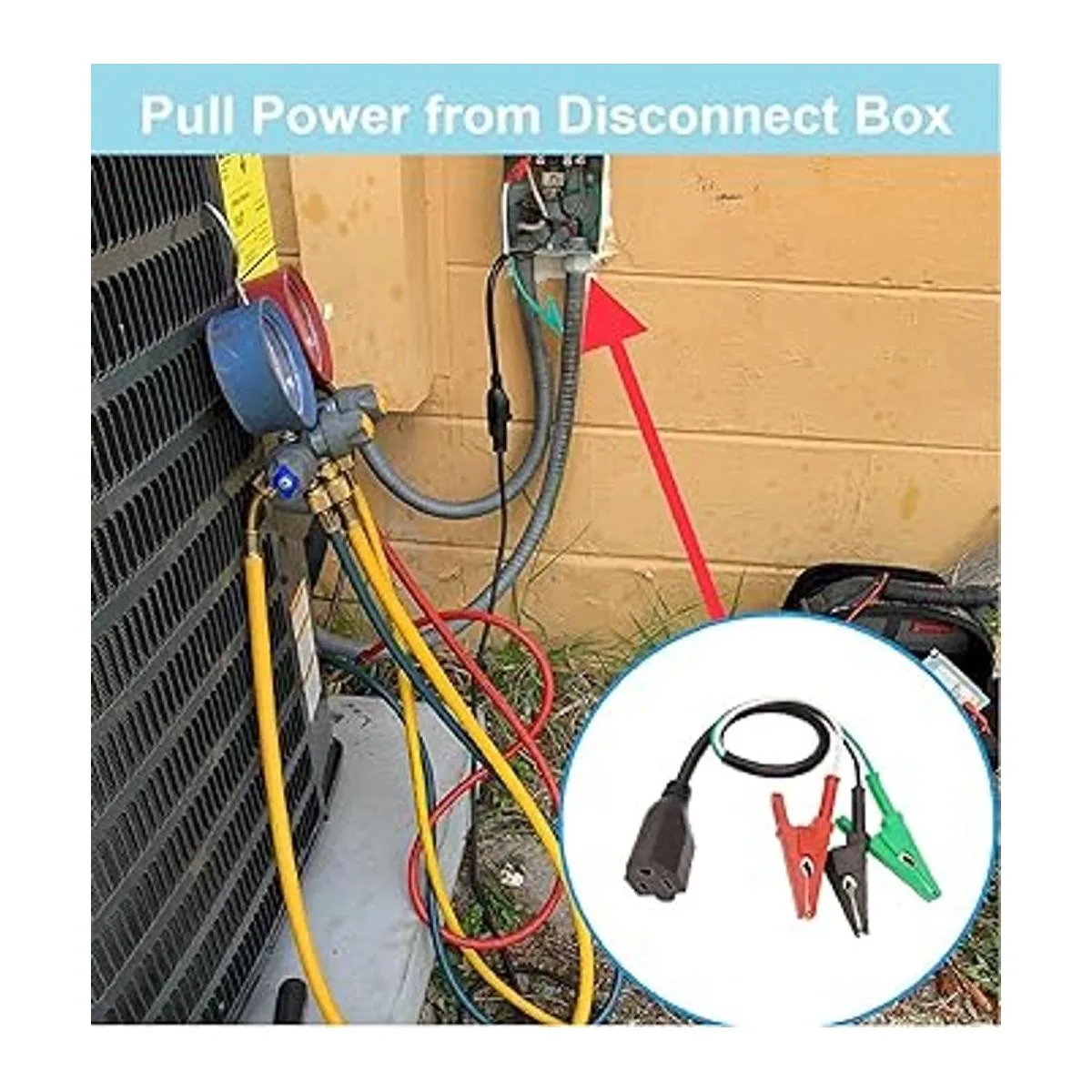 Bytcew Kit de herramientas HVAC para bomba de vacío para_5