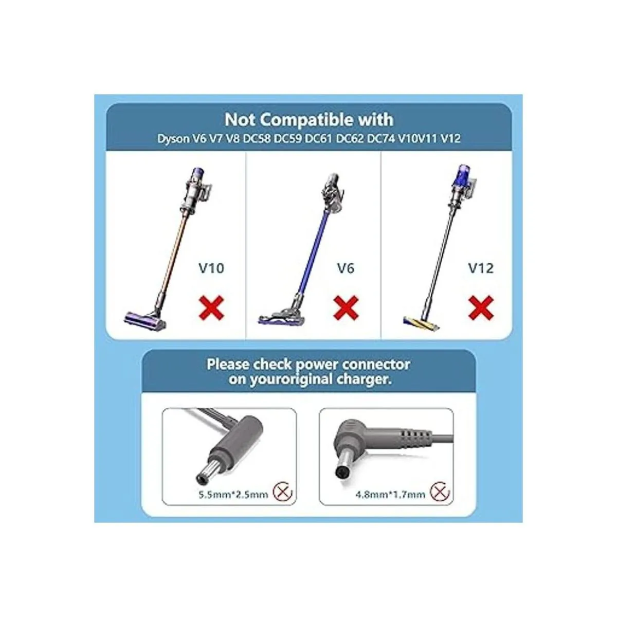 VHBW Cargador de 24.35 V para aspiradora Dyson DC35 DC30_4
