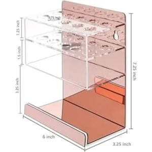 MyGift Soporte de acrílico ROS dorado para pizarra blanca_5