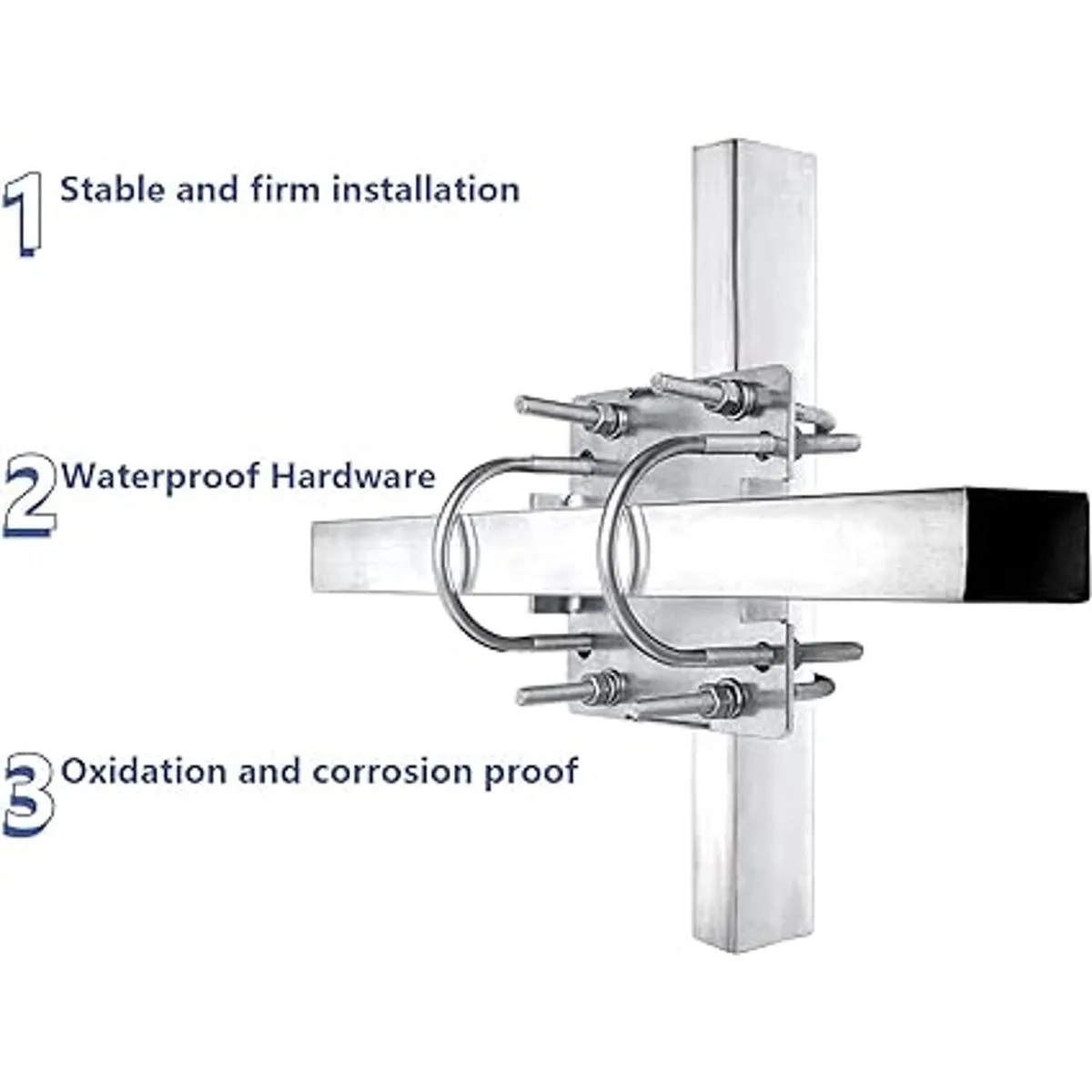 Kit de soporte cruzado de abrazadera de mástil de antena_5