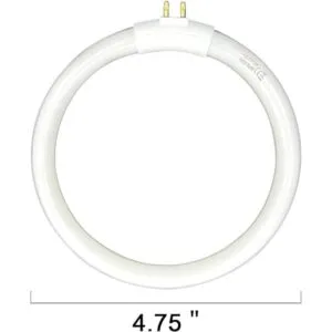 Paquete de 2 bombillas circulares de repuesto tipo T4 de_2