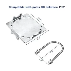 Kit de soporte cruzado de abrazadera de mástil de antena_4