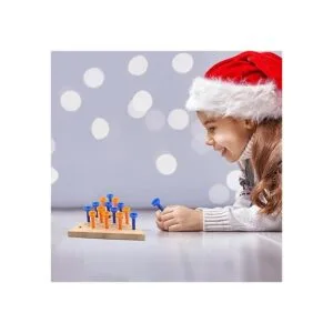 Haconba Juego de 8 piezas de madera con forma de triángulo_6